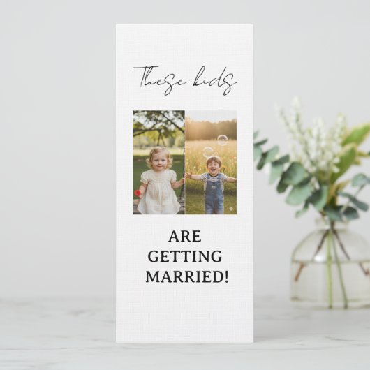 これらの子供たちは結婚します、リハーサルディナー 招待状 (スタンド正面)