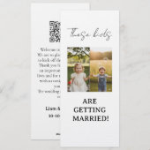 これらの子供たちは結婚します、リハーサルディナー 招待状 (正面/裏面)