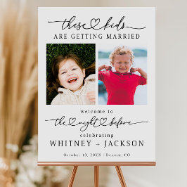 これらの子供たちは結婚式を挙げる サインテンプレート、リハーサル