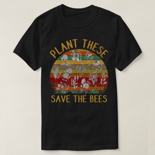 これらの救蜂のヴィンテージレトロ Tシャツ (デザイン正面)