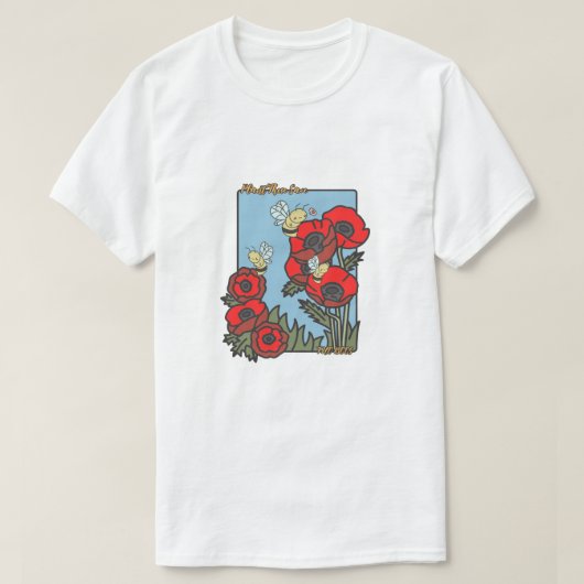 これらの救蜂を植える Tシャツ (デザイン正面)