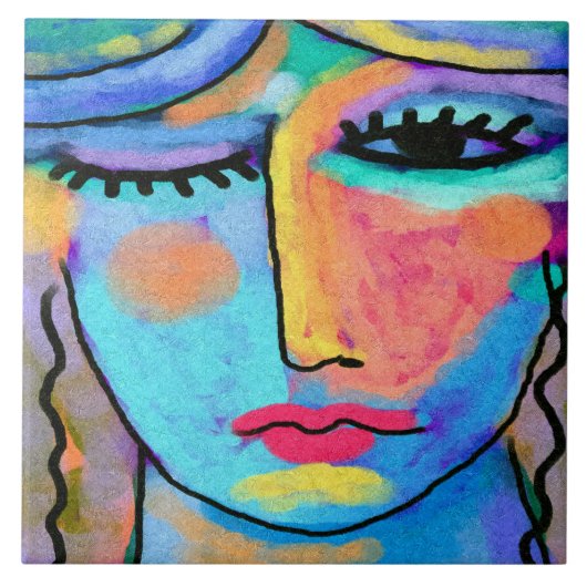 これらの日の一つ抽象芸術デジ絵画タル タイル (正面)