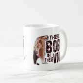 これらの森の-かわいいボボSQUATCHビッグフットを見つけること コーヒーマグカップ (正面右)