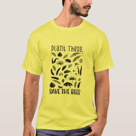 これらの植え救付ける，ミツバチ，野生のミツバチ，先住民ミツバチ Tシャツ
