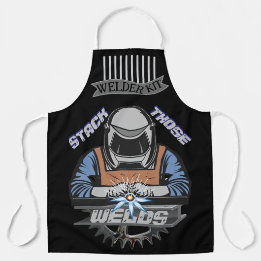 これらの溶接をスタックする エプロン (正面)