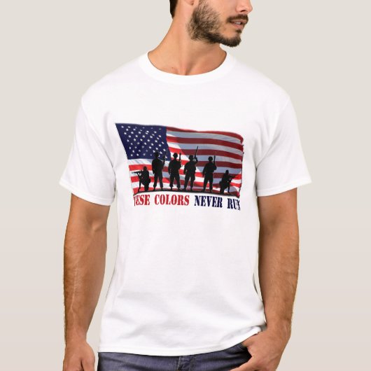 これらの色は決してTシャツを走りません Tシャツ (正面)