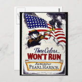 これらの色は走ない、真珠湾 ポストカード (正面/裏面)