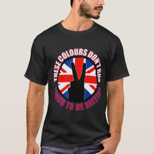 これらの色は走りません(イギリス) Tシャツ