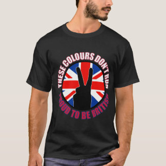 これらの色は走りません(イギリス) Tシャツ