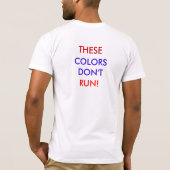 これらの色は走りません! Tシャツ (裏面)