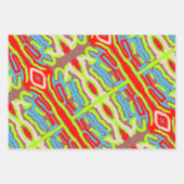 これらの色を熱狂する一緒にラッピング紙 ラッピングペーパーシート (正面2)