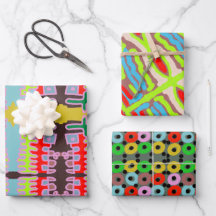 これらの色を熱狂する一緒にラッピング紙