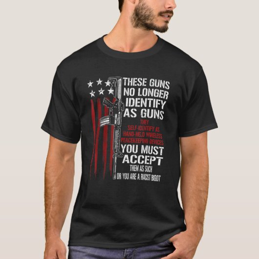 これらの銃はもはや銃Usa Flとして識別されない Tシャツ (正面)