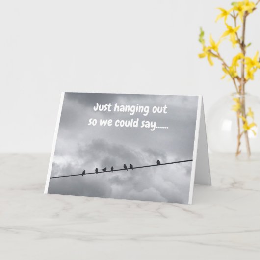 これらの鳥は、**ハッピーバースデー** GROUP CARDと言います。 カード (黄色い花)