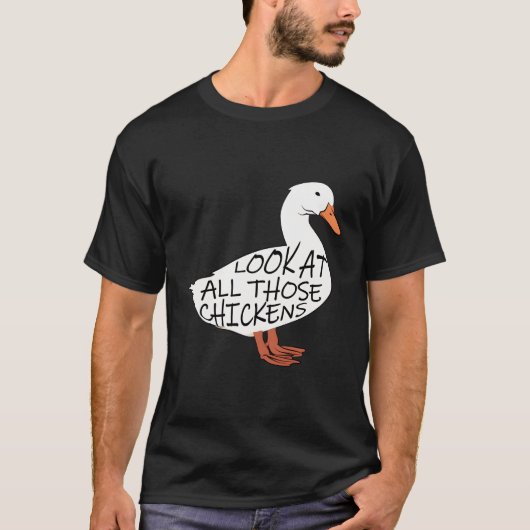 これらの鶏を全部見る Tシャツ (正面)