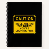 これらはあなたはノートを探しているノートではない ノートブック (正面)