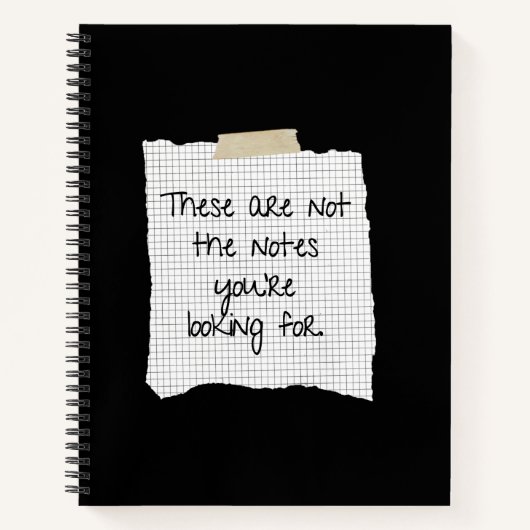 これらはあなたは探しているノートではない ノートブック (正面)