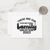 これらは私たちの機能不全の家族の休暇おもしろい ノートカード (正面/裏面インサイチュ)