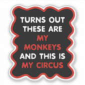 これらは私のサルであり、これは私のサーカスである シール (正面)