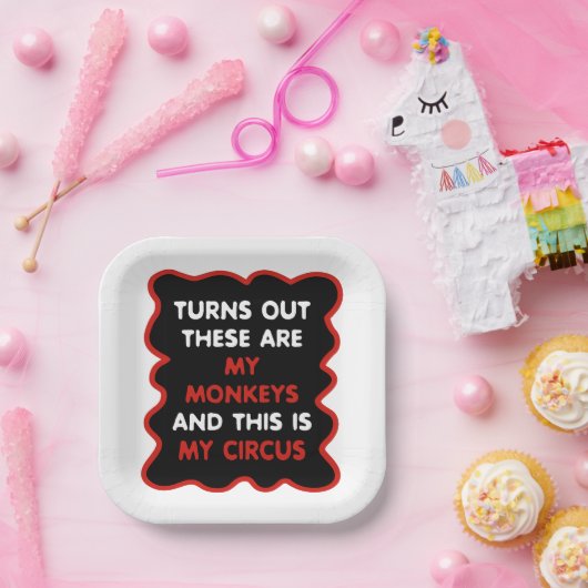 これらは私のサルであり、これは私のサーカスである ペーパープレート (パーティー)