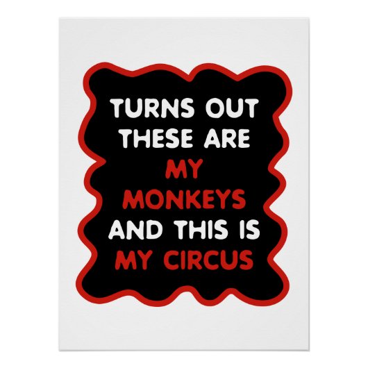 これらは私のサルであり、これは私のサーカスである ポスター (正面)
