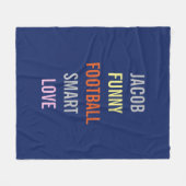 これらは私の事物のお気に入りのフリース フリースブランケット (正面(横))