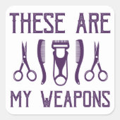 これらは私の武器だ スクエアシール (正面)