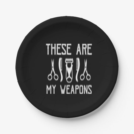 これらは私の武器だ ペーパープレート (正面)