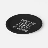 これらは私の武器だ ペーパープレート (アングル)