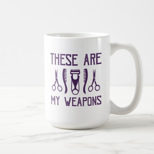 これらは私の武器です コーヒーマグカップ (右)