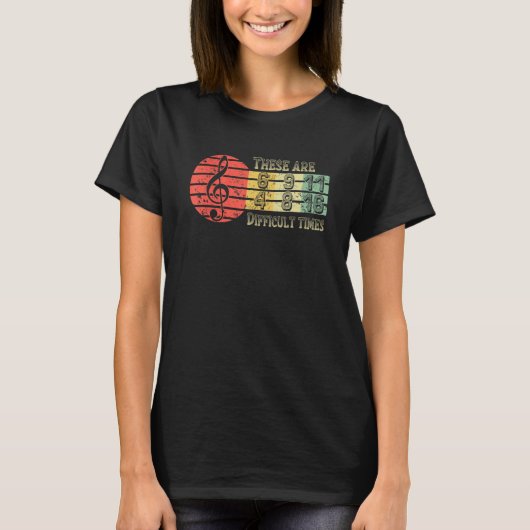 これらは難しいタイムズミュージックTee Tシャツ (正面)