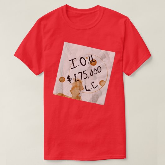 これらはIOUである Tシャツ (デザイン正面)