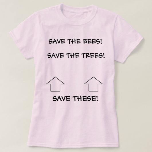 "これらを"ティー救って下さい Tシャツ (デザイン正面)