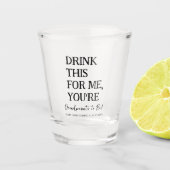 これをあなたはおばあちゃんに飲おもしろいむ ショットグラス (正面)