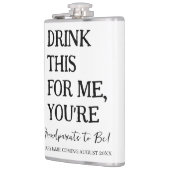 これをあなたはおばあちゃんに飲おもしろいむ フラスク (左)
