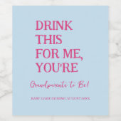 これをあなたはおばあちゃんに飲おもしろいむ ワインラベル (シングルラベル)