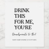 これをあなたはおばあちゃんに飲おもしろいむ ワインラベル (シングルラベル)