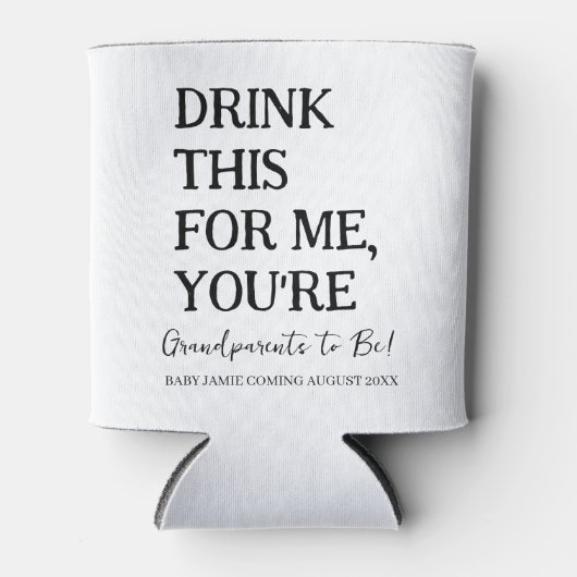 これをあなたはおばあちゃんに飲おもしろいむ 缶クーラー (正面)