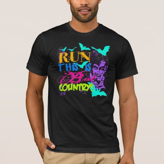 これをありますこうもりの国が走って下さい Tシャツ (正面)