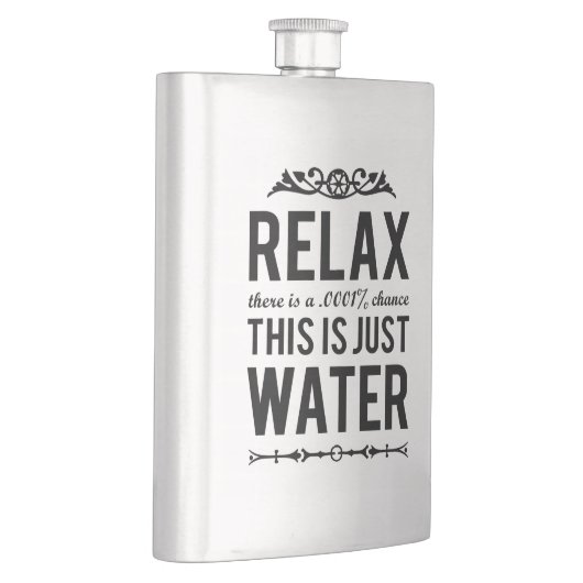 これをありますちょうど水がリラックスして下さい フラスク (右)