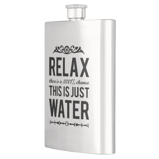 これをありますちょうど水がリラックスして下さい フラスク (左)