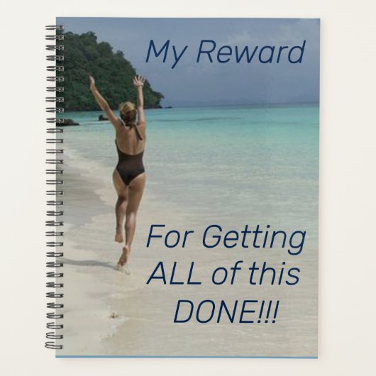 これをすべて終わらせたことに対する私の報酬！ プランナー手帳 (正面)