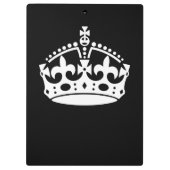 これをカスタマイズために黒の穏やかな王冠アイコンを保って下さい クリップボード (裏面)