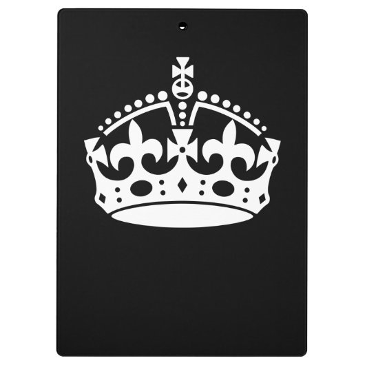これをカスタマイズために黒の穏やかな王冠アイコンを保って下さい クリップボード (裏面)