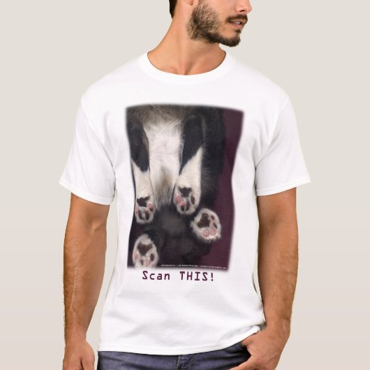 これをスキャンして下さい! ワイシャツ Tシャツ (正面)