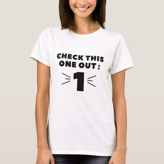 これをチェックアウト Tシャツ (正面)