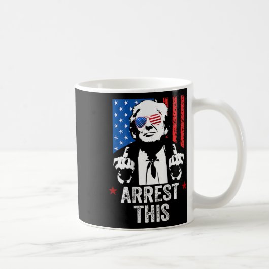 これをトランプで逮捕する コーヒーマグカップ (右)