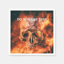 これを使うな。フレーミングスカルイン宇宙 スタンダードカクテルナプキン