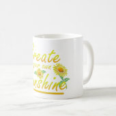 これを使って太陽の光を作感動的る コーヒーマグカップ (正面右)