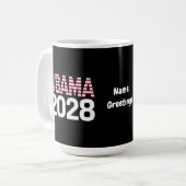これを修正しよう、オバマ大統領2028 コーヒーマグカップ (正面左)